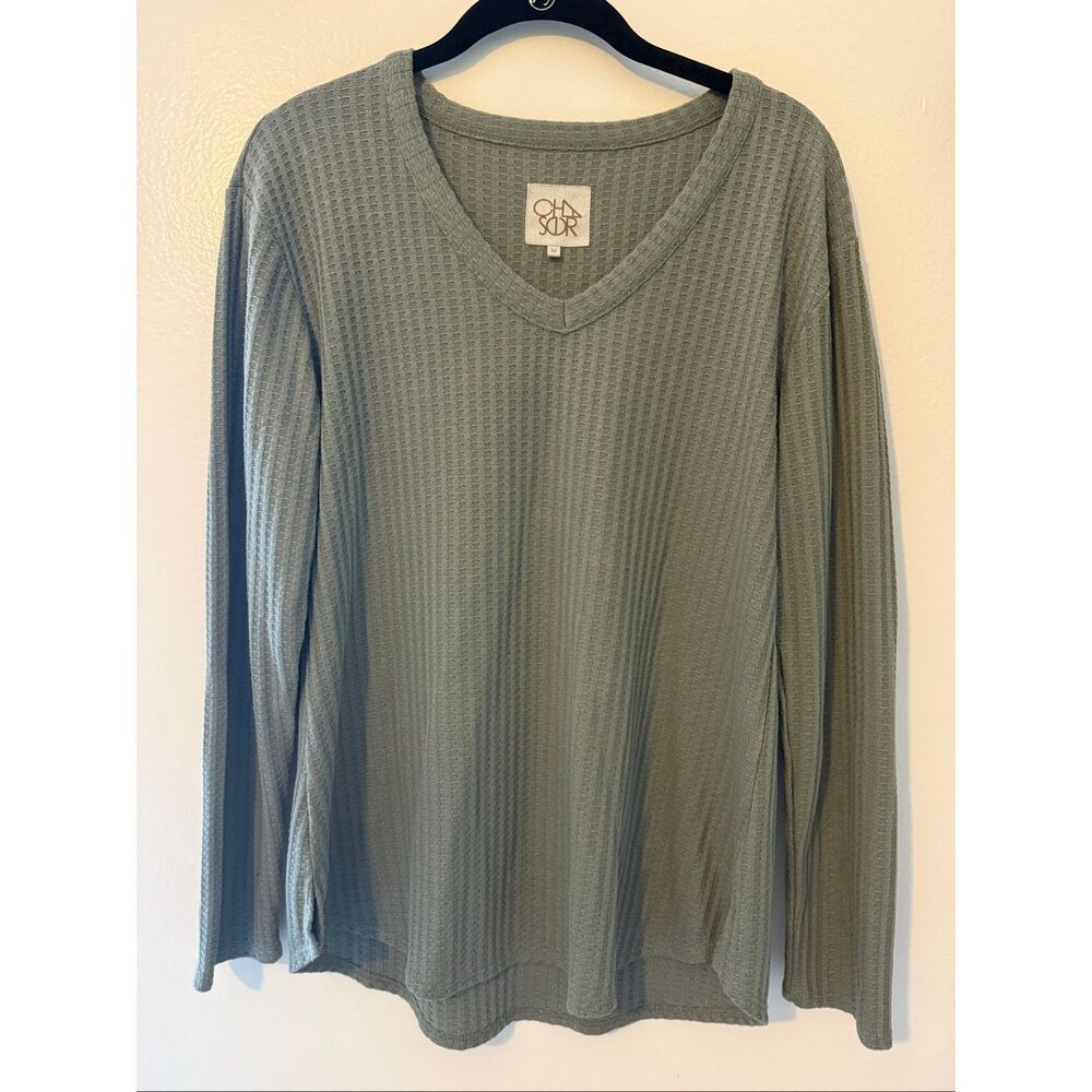 Chaser Long Sleeve V-Neck Top
